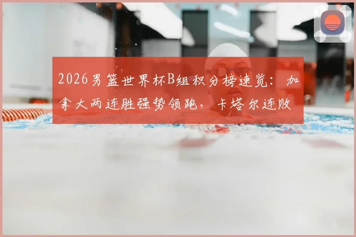 2026男篮世界杯B组积分榜速览：加拿大两连胜强势领跑，卡塔尔连败净胜球-6陷困局